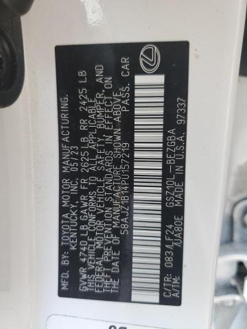 2023 LEXUS ES 350 F SPORT HANDLING  