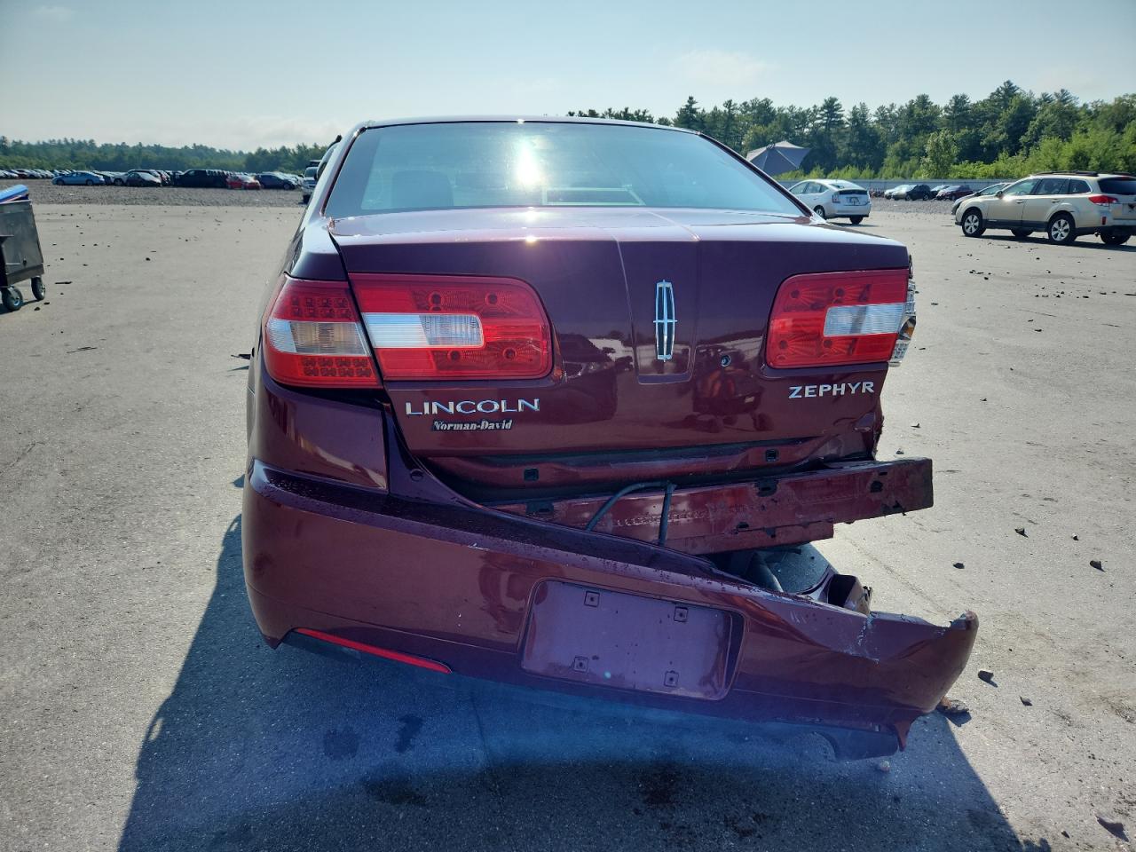 2006 Lincoln Zephyr VIN: 3LNHM26146R654202 Lot: 66487525