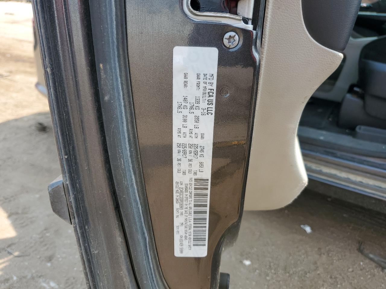 2016 Dodge Grand Caravan Sxt VIN: 2C4RDGCG3GR336903 Lot: 64857405