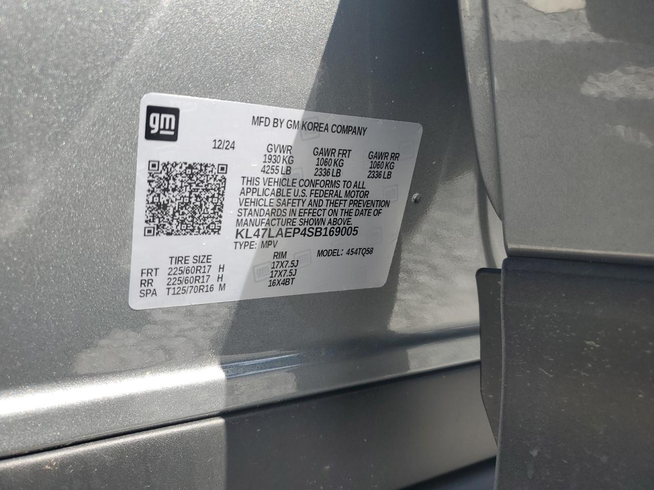 2025 Buick Envista Preferred VIN: KL47LAEP4SB169005 Lot: 83779565