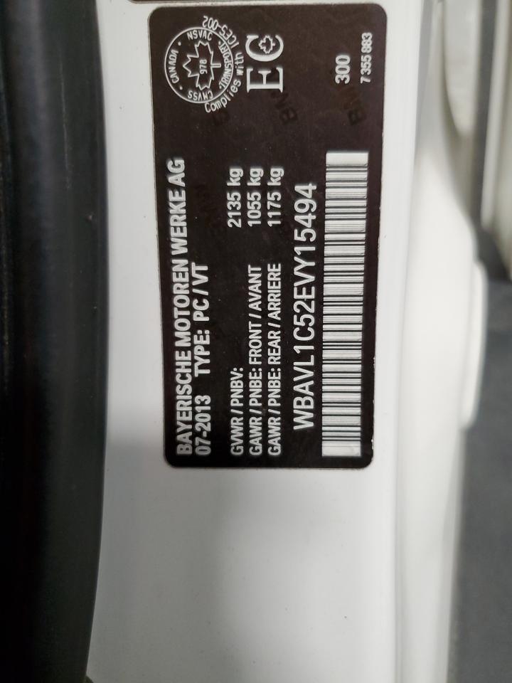 2014 BMW X1 xDrive28I VIN: WBAVL1C52EVY15494 Lot: 64961205