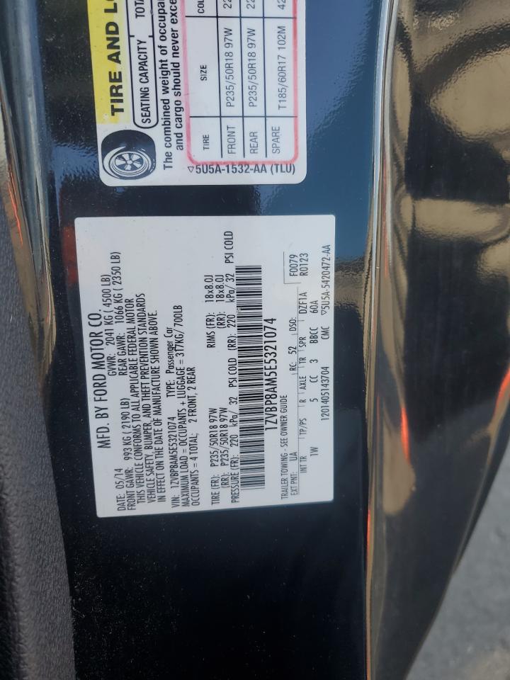 2014 Ford Mustang VIN: 1ZVBP8AM5E5321074 Lot: 64619715