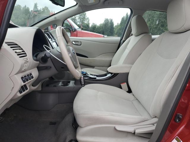  NISSAN LEAF 2014 Red