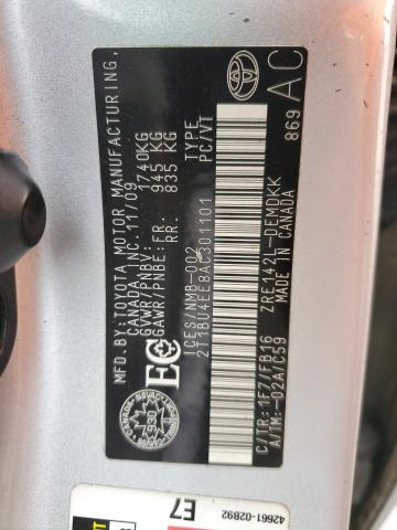 2010 TOYOTA COROLLA BASE  