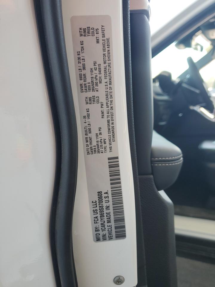 2025 Jeep Grand Cherokee 4Xe VIN: 1C4RJYB69S8700608 Lot: 64587425