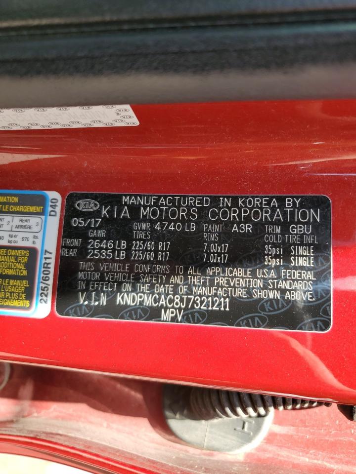 2018 Kia Sportage Lx VIN: KNDPMCAC8J7321211 Lot: 66666465