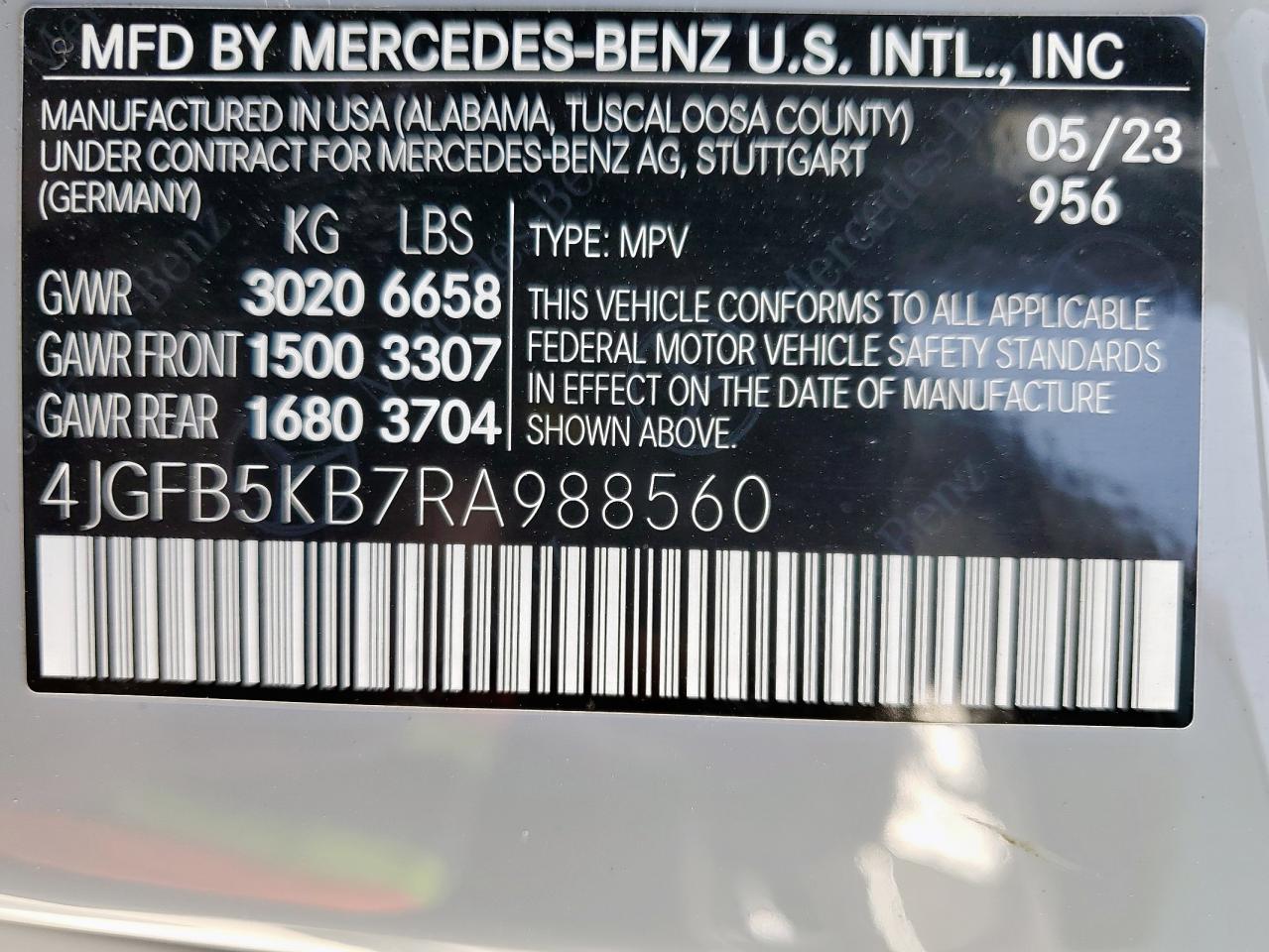 2024 Mercedes-Benz Gle 450 4Matic VIN: 4JGFB5KB7RA988560 Lot: 65246175