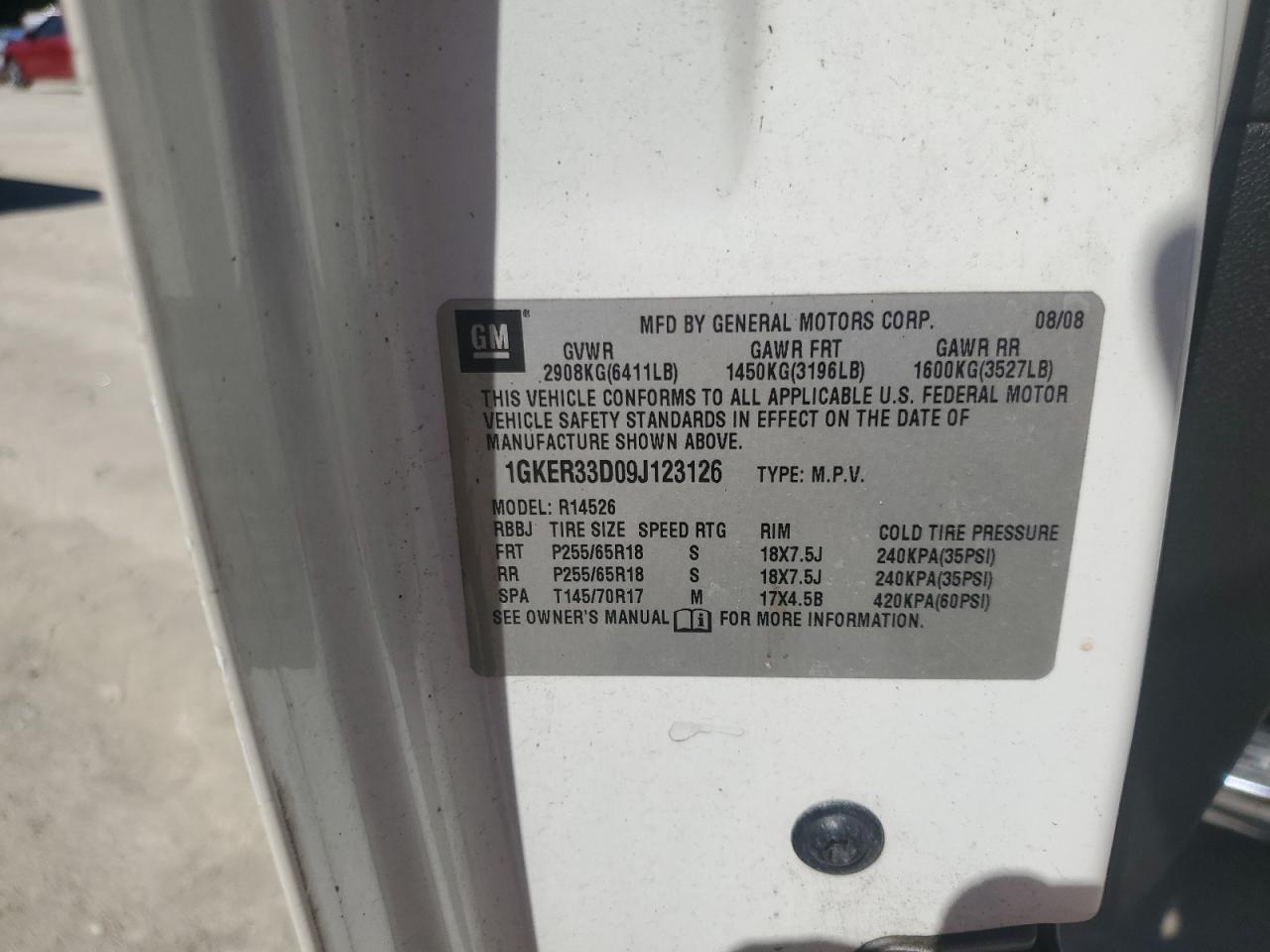 1gker33d09j123126 1GKER33D09J123126 2009 GMC Acadia Slt-2