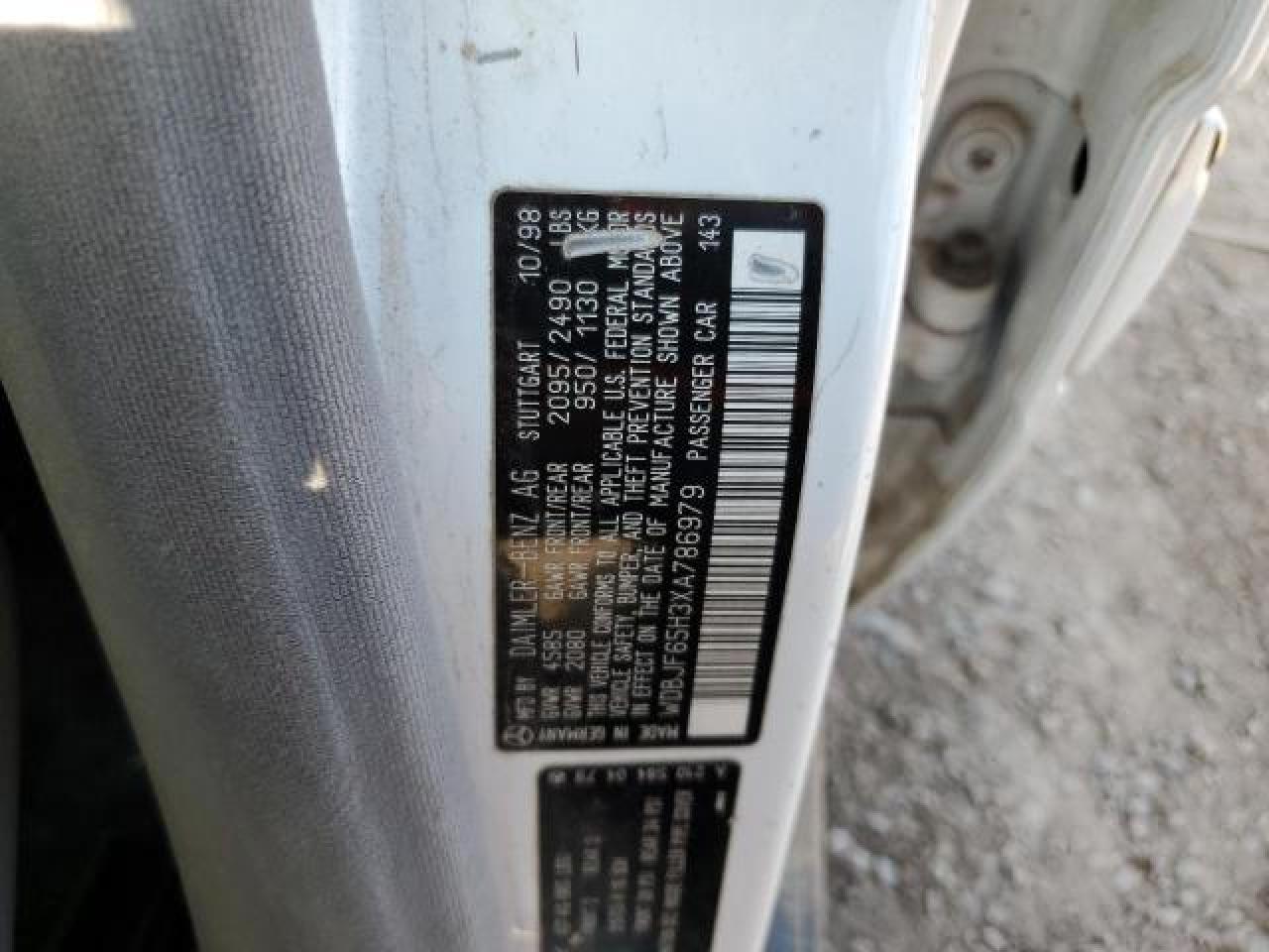 WDBJF65H3XA786979 1999 Mercedes-Benz E 320