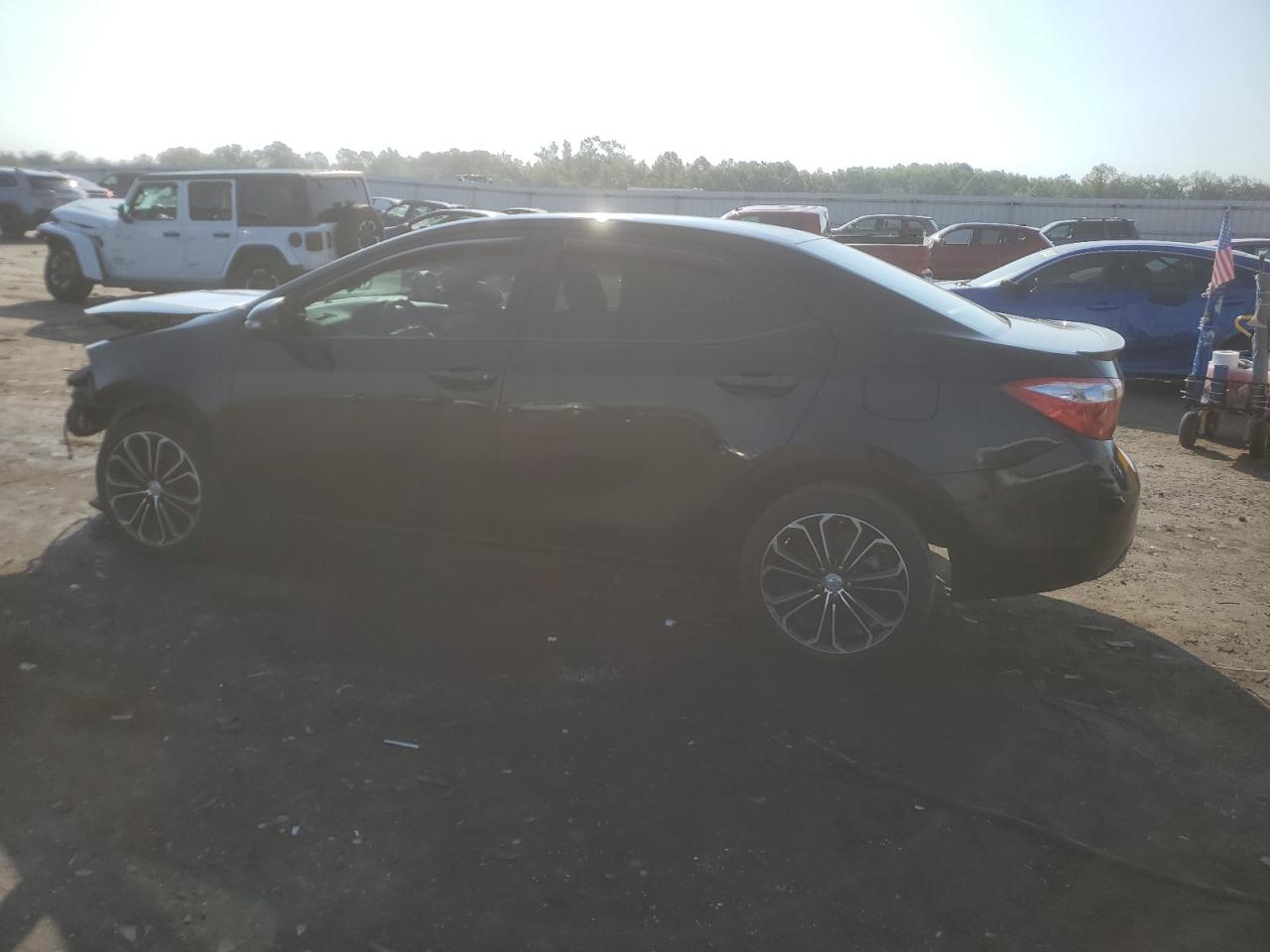 2015 Toyota Corolla L black sedan gas 5YFBURHE8FP245337 photo #3
