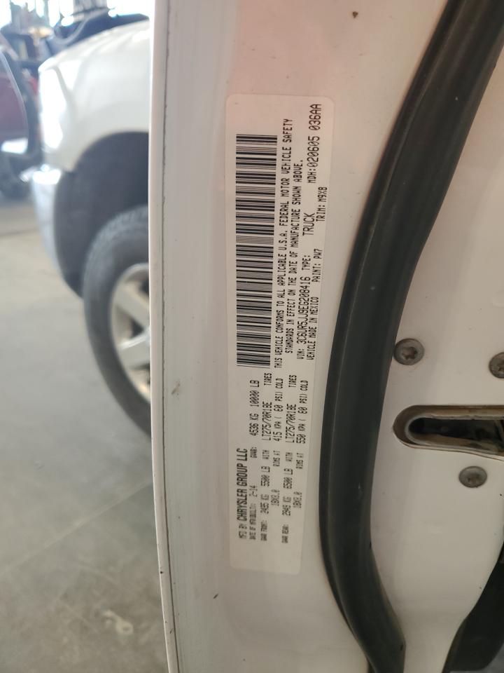 2014 Ram 2500 Slt VIN: 3C6UR5JJ9EG208416 Lot: 63404415
