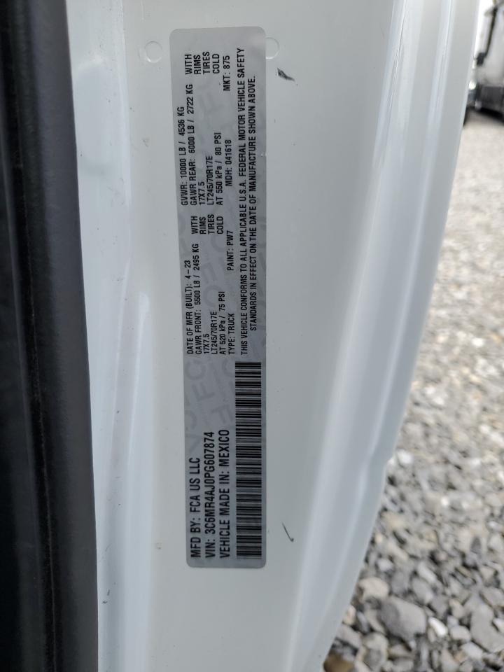2023 Ram 2500 Tradesman VIN: 3C6MR4AJ0PG607874 Lot: 65646945
