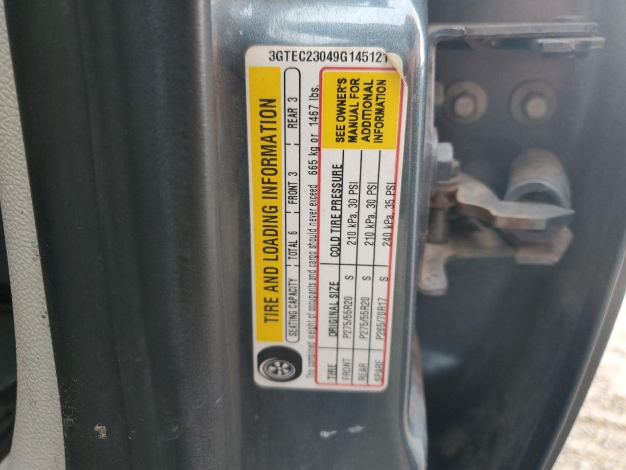 2009 GMC Sierra C1500 Sle VIN: 3GTEC23049G145121 Lot: 65984815