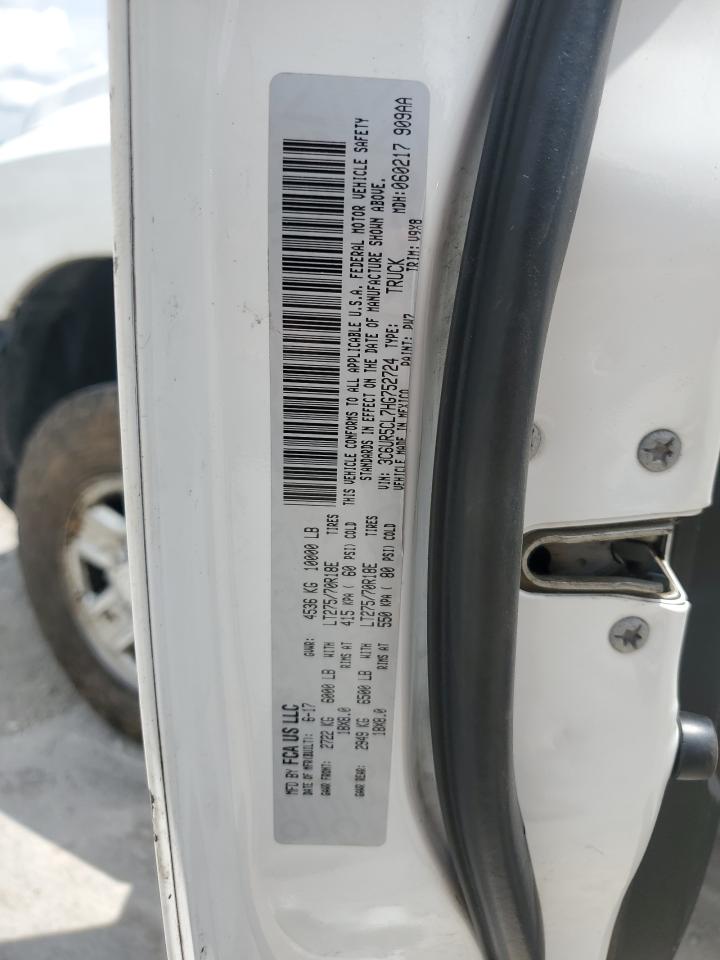 2017 Ram 2500 St VIN: 3C6UR5CL7HG752724 Lot: 64427455