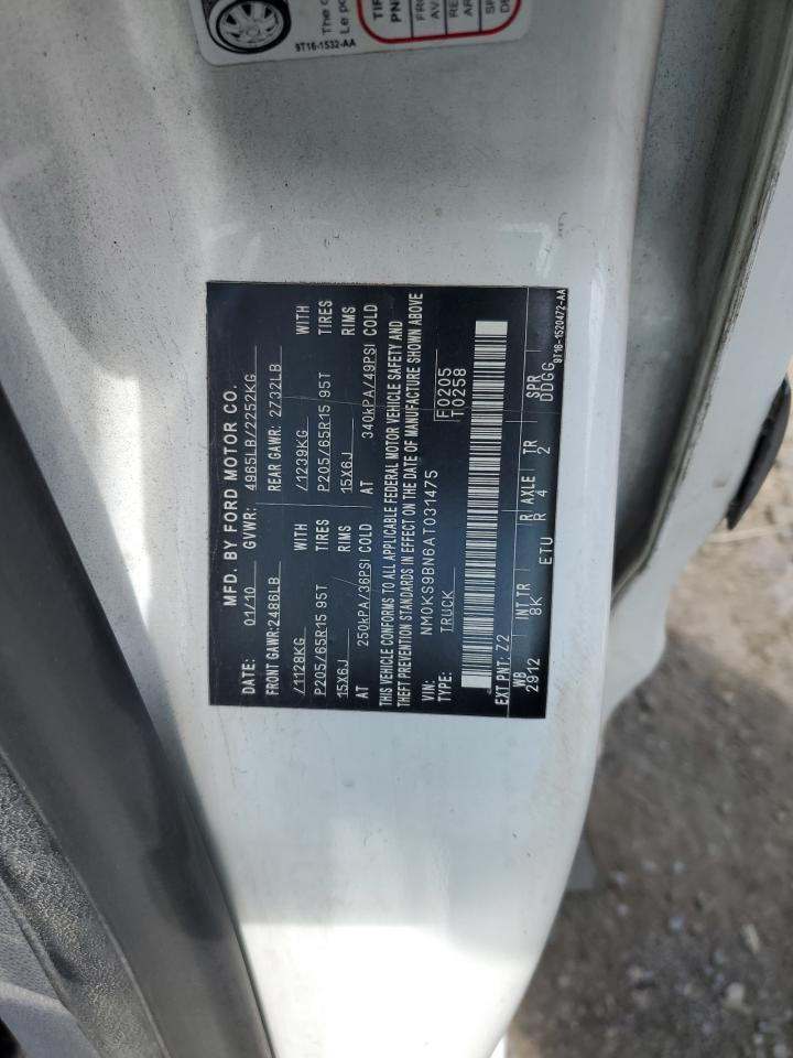 2010 Ford Transit Connect Xlt VIN: NM0KS9BN6AT031475 Lot: 64888655