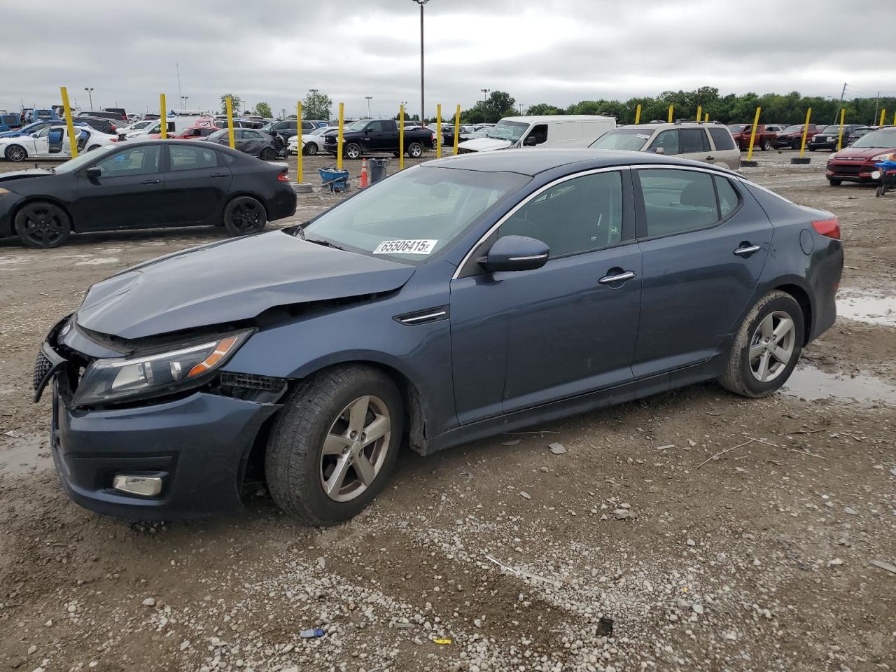 2015 Kia Optima Lx blue null gas KNAGM4A73F5568161 photo #1