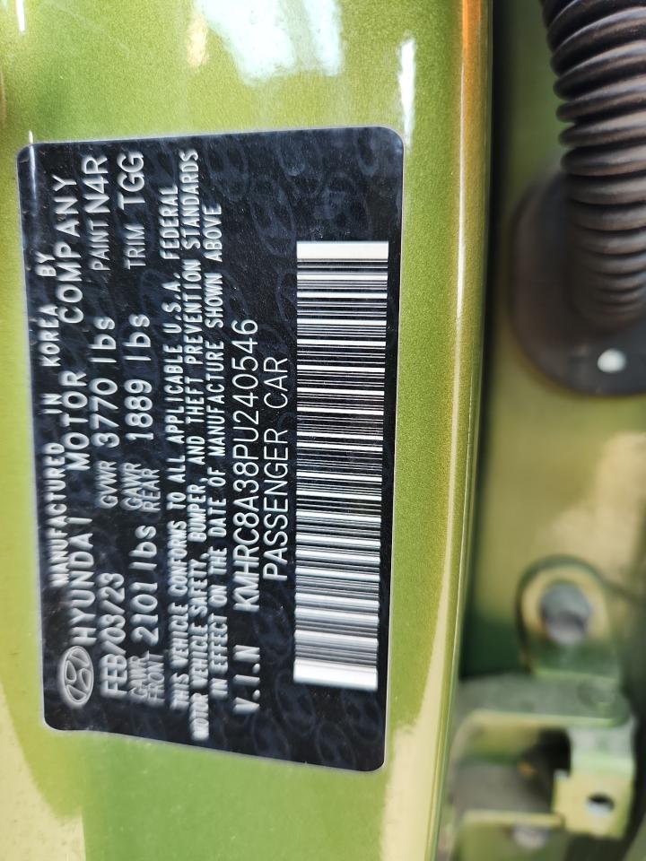 2023 Hyundai Venue Sel VIN: KMHRC8A38PU240546 Lot: 65048115