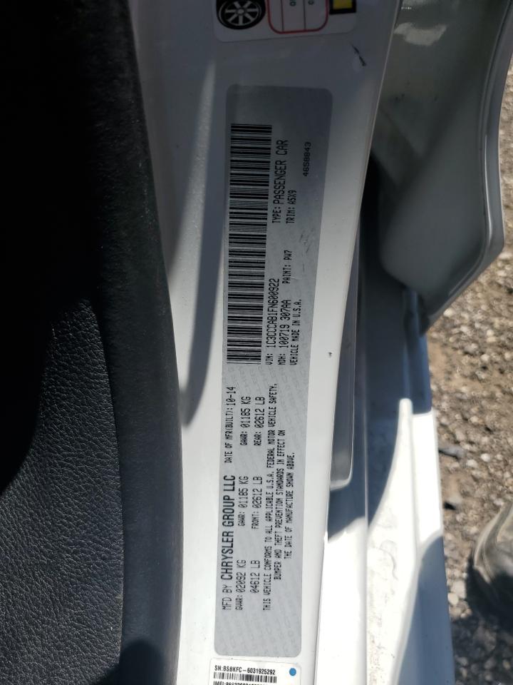 2015 Chrysler 200 Limited VIN: 1C3CCCAB1FN600922 Lot: 65607555