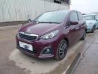 2015 PEUGEOT 108 ALLURE for sale at Copart PETERLEE
