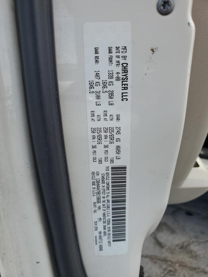 2008 Dodge Grand Caravan Se VIN: 1D8HN44H78B158686 Lot: 64422785