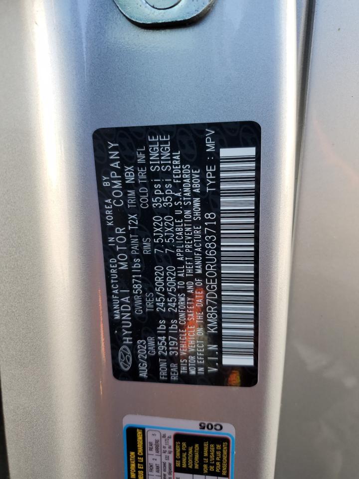 2024 Hyundai Palisade Calligraphy VIN: KM8R7DGE0RU683718 Lot: 63311215