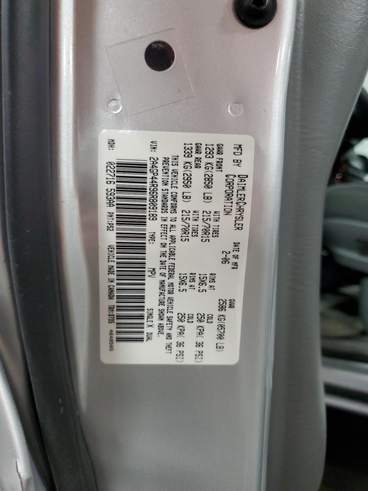 2006 Chrysler Town & Country Lx VIN: 2A4GP44R96R809189 Lot: 64090345