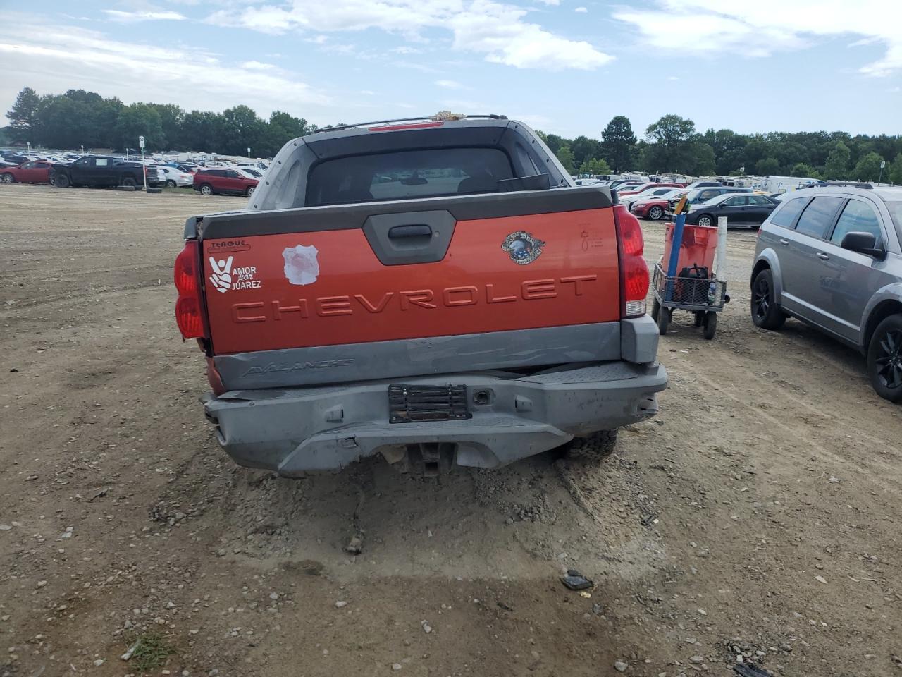 2002 Chevrolet Avalanche K1500 VIN: 3GNEK13T32G174386 Lot: 63853835