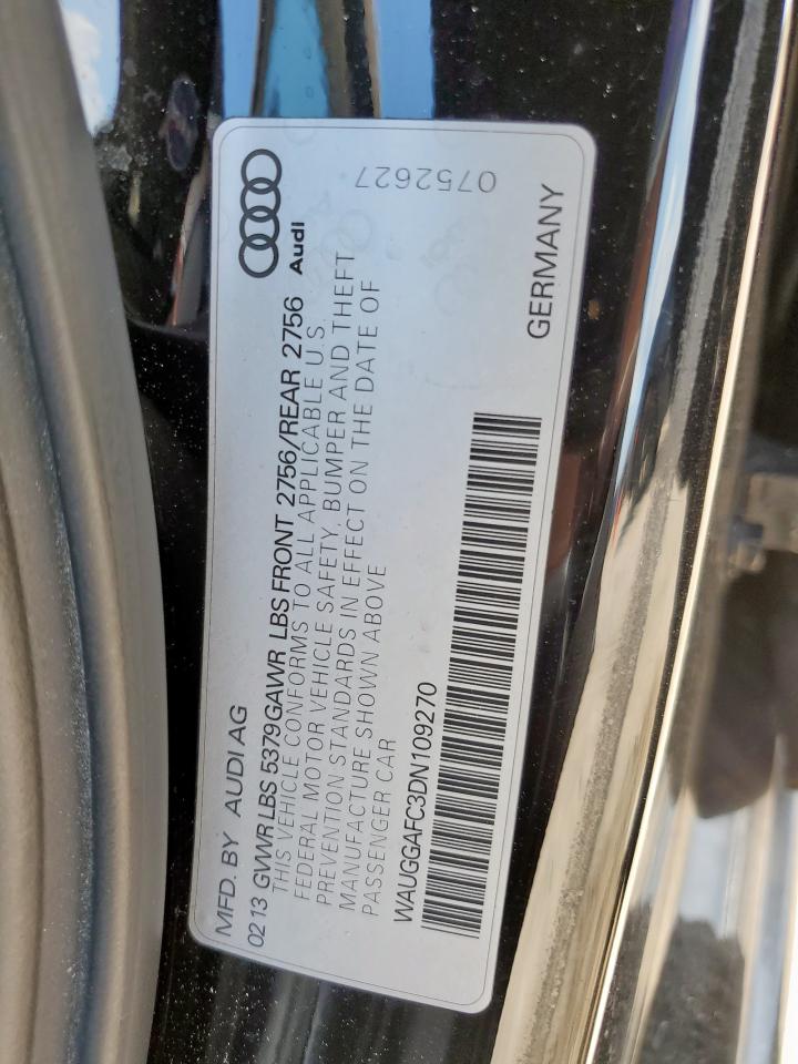 2013 Audi A6 Premium Plus VIN: WAUGGAFC3DN109270 Lot: 61738765