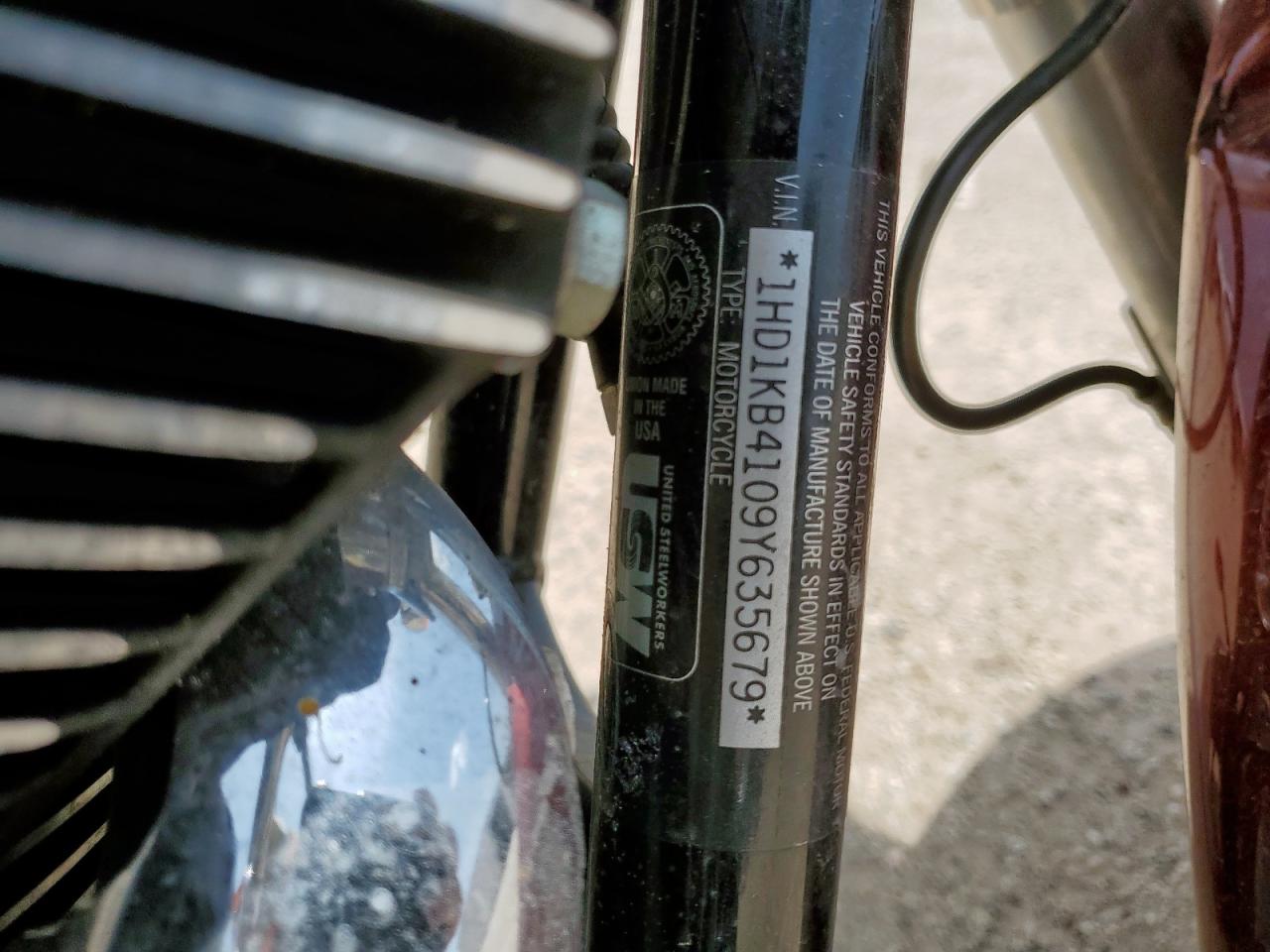 2009 Harley-Davidson Flhx VIN: 1HD1KB4109Y635679 Lot: 65029885