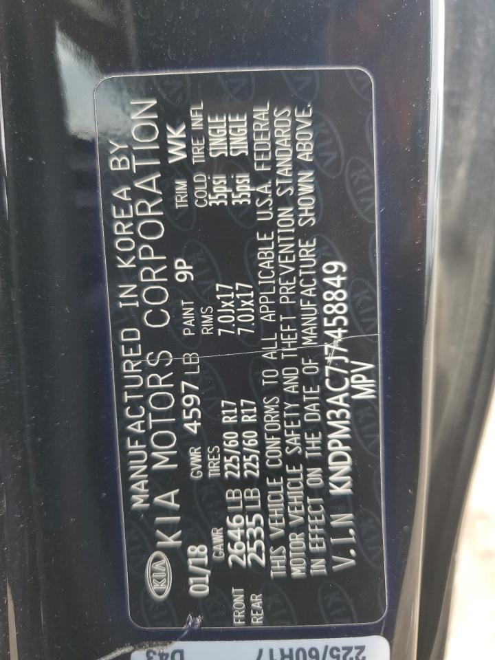 2018 Kia Sportage Lx VIN: KNDPM3AC7J7458849 Lot: 64080705