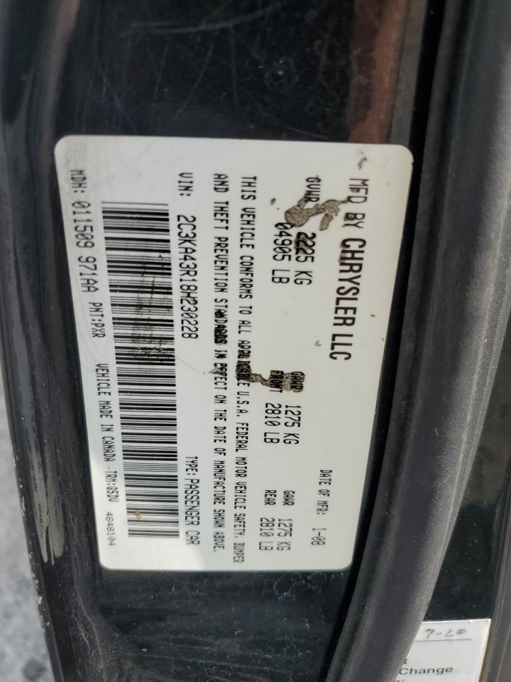 2008 Chrysler 300 Lx VIN: 2C3KA43R18H230228 Lot: 64369805