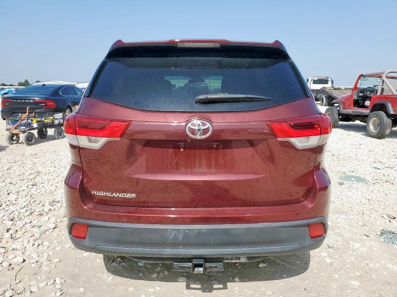  TOYOTA HIGHLANDER 2017 Бургунди
