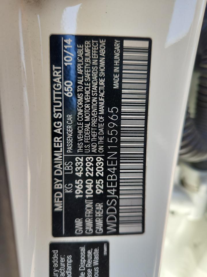 wddsj4eb4en155965 WDDSJ4EB4EN155965 2014 Mercedes-Benz Cla 250