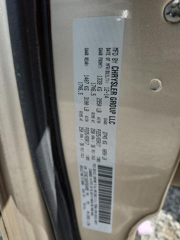 2015 Chrysler Town & Country Touring VIN: 2C4RC1BG9FR654895 Lot: 64069685