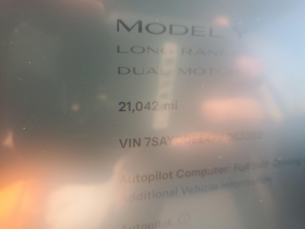 2023 Tesla Model Y VIN: 7SAYGDEE4PA063382 Lot: 64868145
