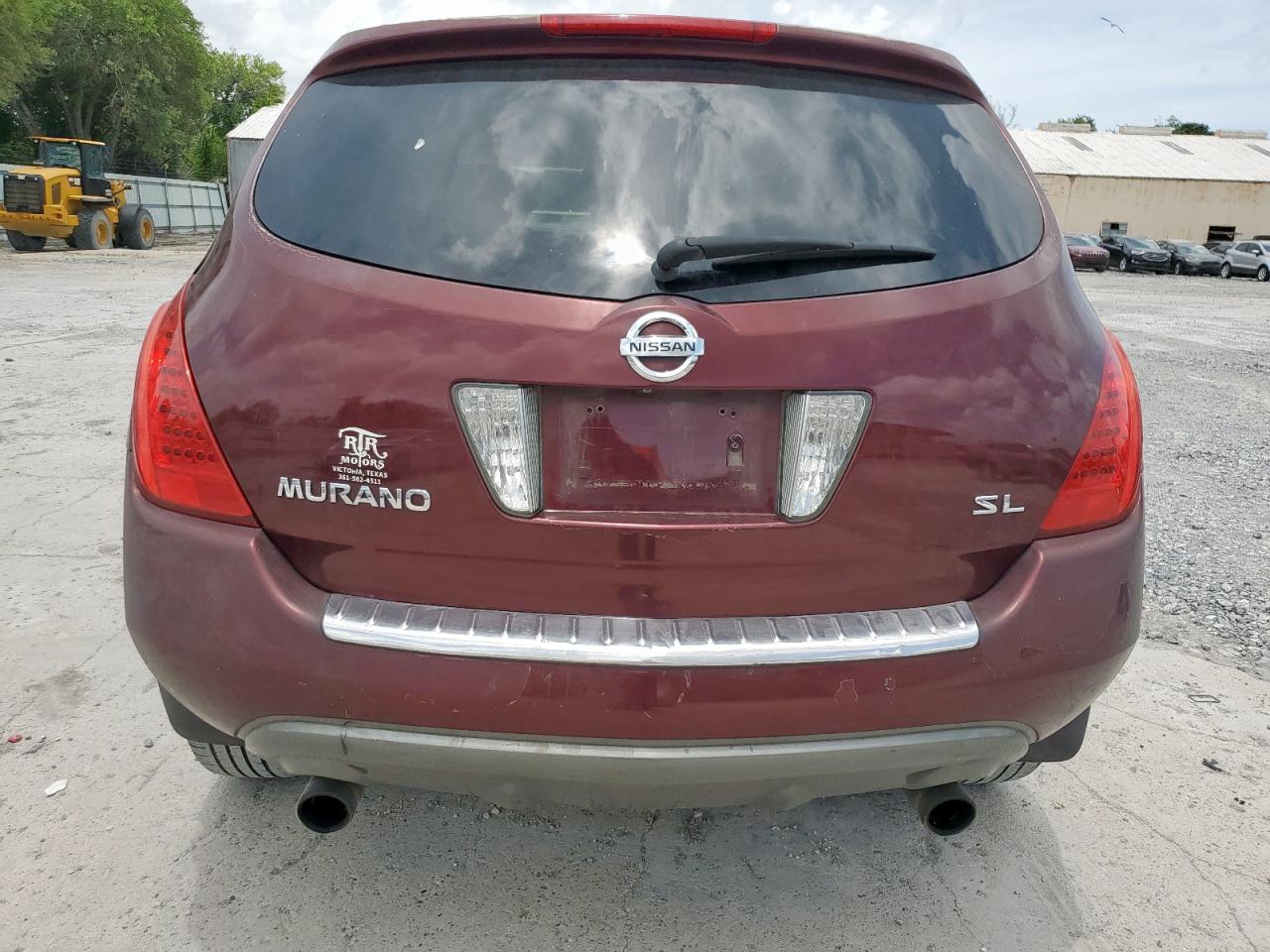 2006 Nissan Murano Sl VIN: JN8AZ08T86W414002 Lot: 64623395