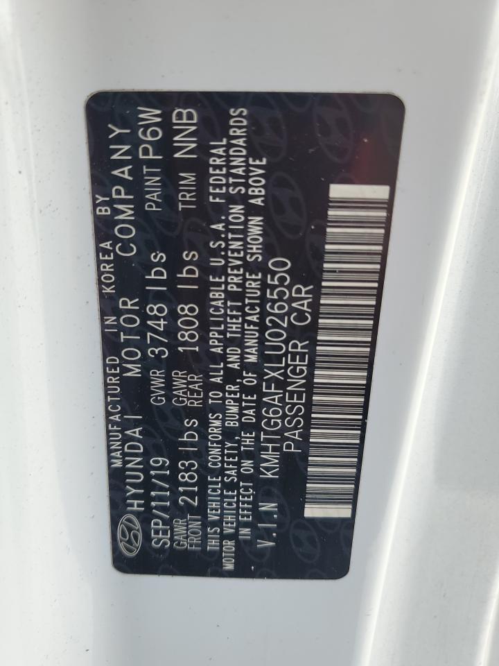 2020 Hyundai Veloster Base VIN: KMHTG6AFXLU026550 Lot: 63944615