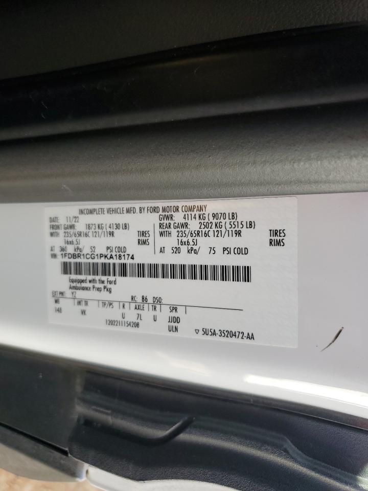 2023 Ford Transit - Trucks Ambulance VIN: 1FDBR1CG1PKA18174 Lot: 64929905