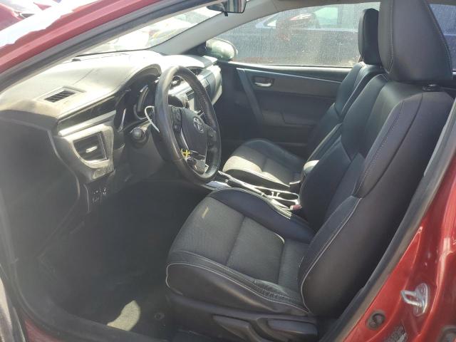 Sedans TOYOTA COROLLA 2015 Red