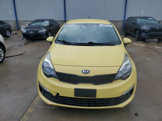 KIA RIO 2016 Yellow