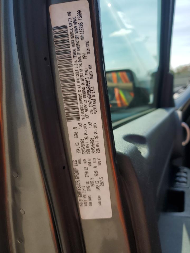 2011 Dodge Nitro Heat VIN: 1D4PU4GK9BW605915 Lot: 65482085