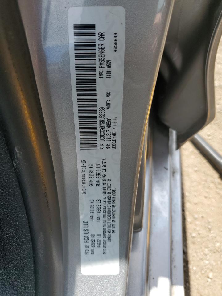 2016 Chrysler 200 Limited VIN: 1C3CCCAB7GN152560 Lot: 64279905