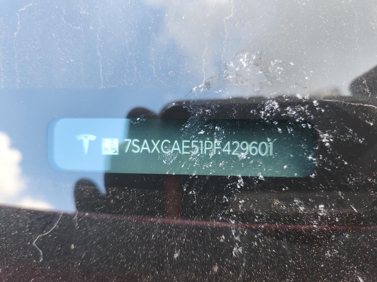 2023 Tesla Model X VIN: 7SAXCAE51PF429601 Lot: 65148255