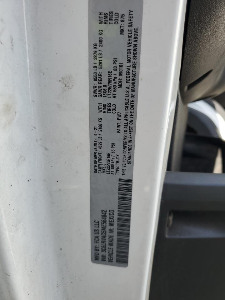 3c6lrvag5me564842 3C6LRVAG5ME564842 2021 Ram Promaster 1500 1500 Standard