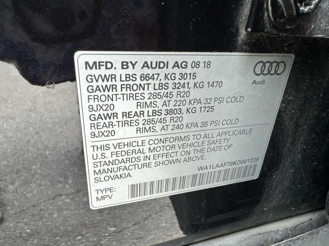 2019 AUDI Q7 PREMIUM PLUS  