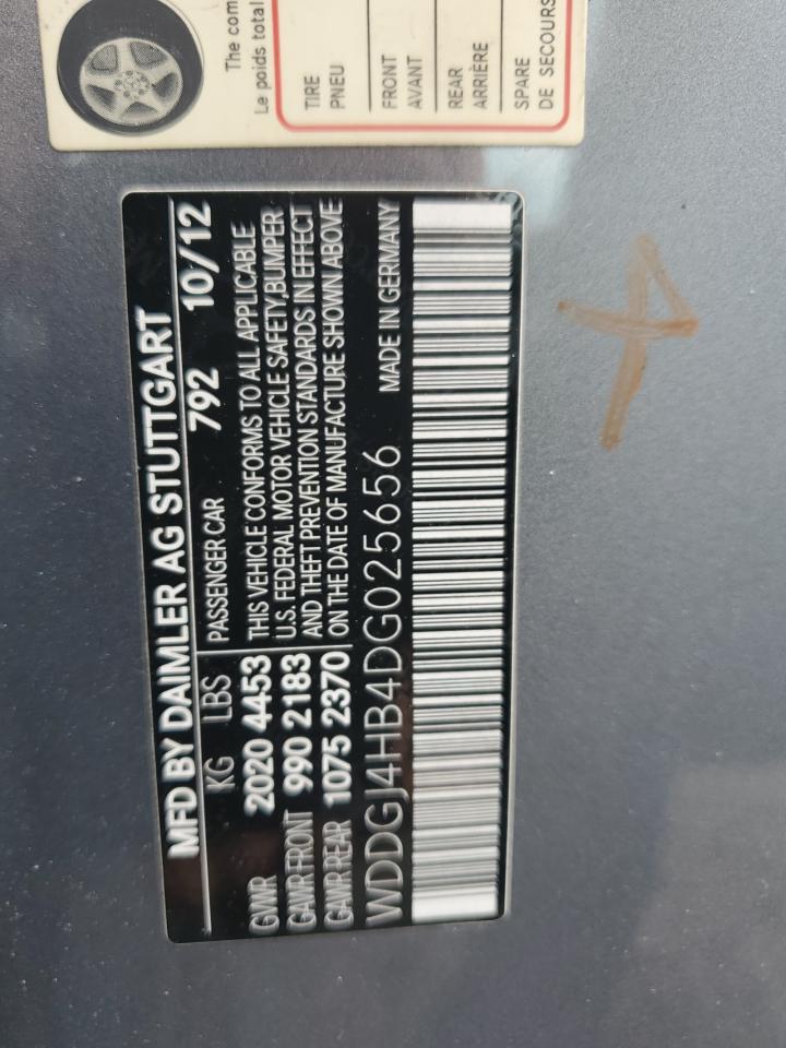 2013 Mercedes-Benz C 250 VIN: WDDGJ4HB4DG025656 Lot: 63481685