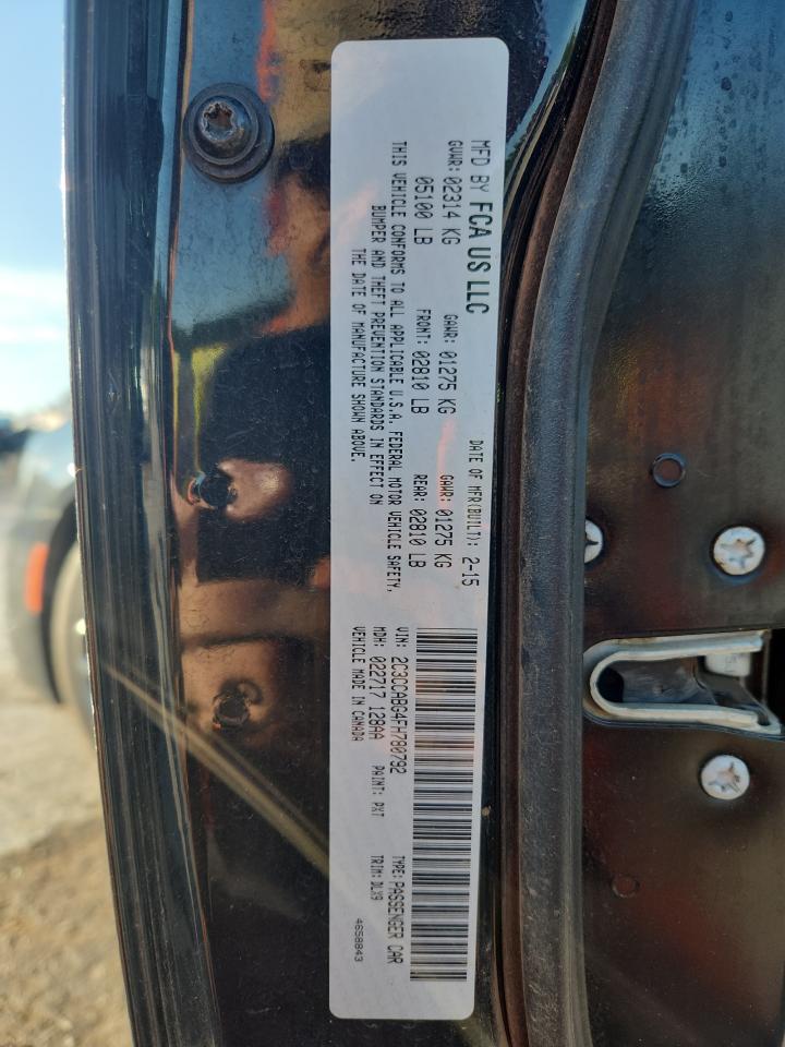 2015 Chrysler 300 S VIN: 2C3CCABG4FH780792 Lot: 64586255