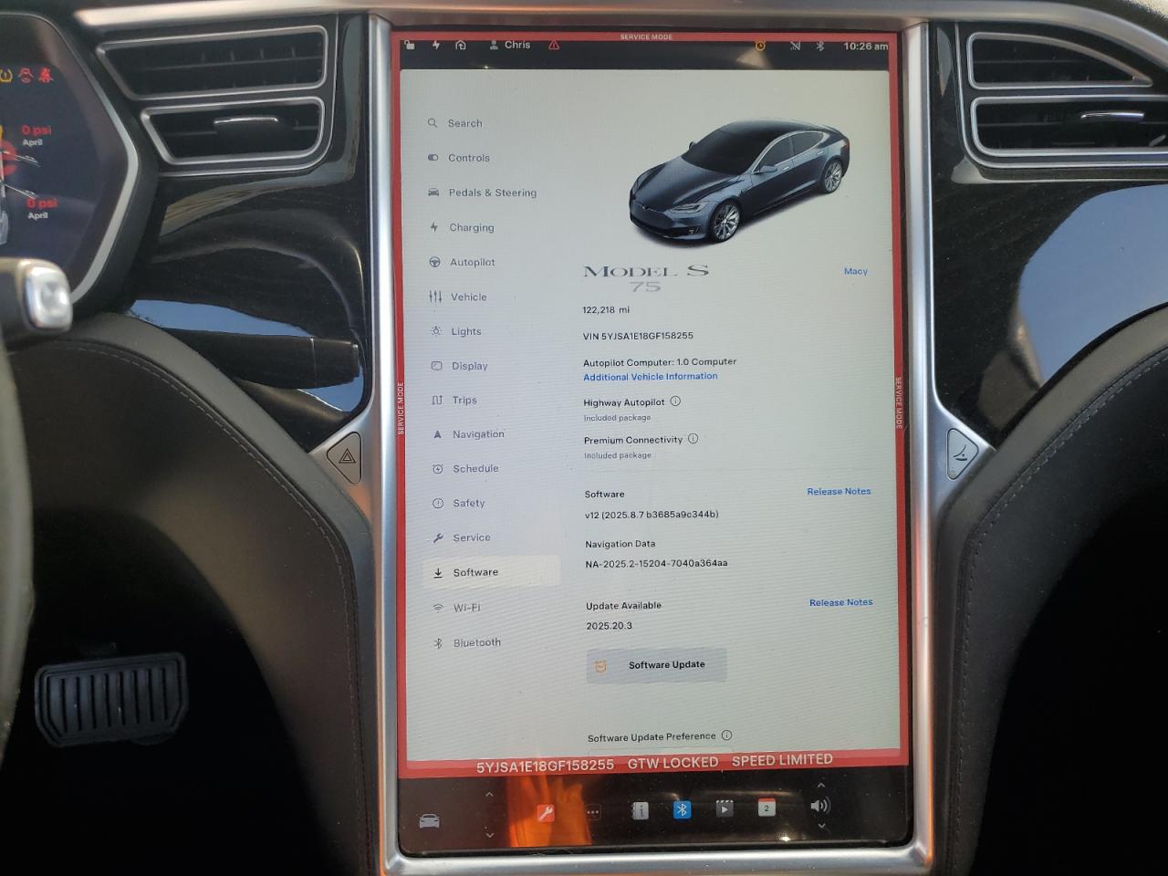 2016 Tesla Model S VIN: 5YJSA1E18GF158255 Lot: 62953255