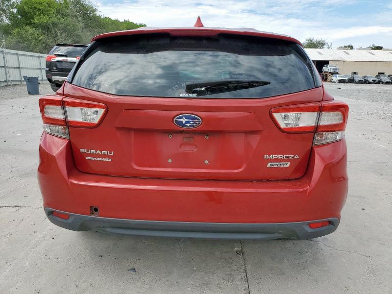  SUBARU IMPREZA 2017 Красный