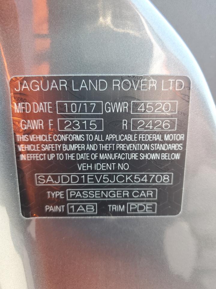 2018 Jaguar F-Type VIN: SAJDD1EV5JCK54708 Lot: 64617895